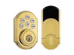 Kwikset 99100-004 Motorized Deadbolt w/Home Connect - Polished Brass Kwikset 99100-004 Motorized Deadbolt w/Home Connect - Polished Brass