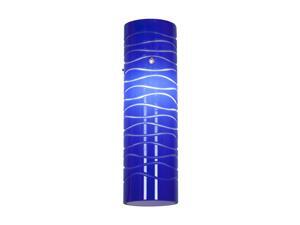 Access Lighting Anari Silk Contemporary Blue Lined Glass Shade Access Lighting Anari Silk Contemporary Blue Lined Glass Shade