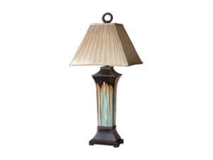 Uttermost Carolyn Kinder Olinda Table Lamp Light Green and Metallic Brown Porcelain Body with Antiqued Dark Brown Metal Details. Uttermost Carolyn Kinder Olinda Table Lamp Light Green and Metallic Brown Porcelain Body with Antiqued Dark Brown Metal Details.