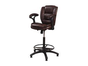 Hillsdale Furniture Dawson Brown Upholstered Adjustable Stool Hillsdale Furniture Dawson Brown Upholstered Adjustable Stool