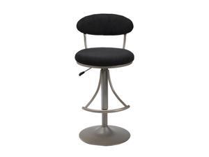 Hillsdale Furniture Venus Adjustable Swivel Bar Stool With Black Faux Suede Hillsdale Furniture Venus Adjustable Swivel Bar Stool With Black Faux Suede