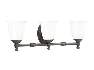 Progress Lighting Venetian Bronze 3-Light Bath Bracket Progress Lighting Venetian Bronze 3-Light Bath Bracket