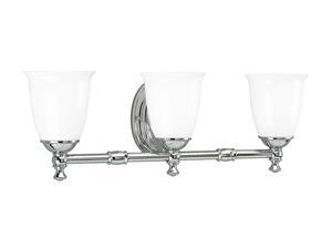 Progress Lighting 3-Light Bath Bracket Polished Chrome 3-Light Bath Bracket Progress Lighting 3-Light Bath Bracket Polished Chrome 3-Light Bath Bracket