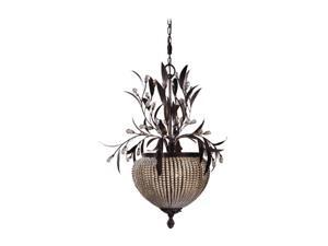 Uttermost Cristal de Lisbon 3 light Chandelier Bronze 21004 Uttermost Cristal de Lisbon 3 light Chandelier Bronze 21004
