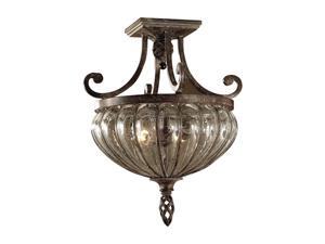 Uttermost Galeana 2-Light Semi Flush Mount Patina Uttermost Galeana 2-Light Semi Flush Mount Patina