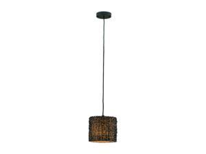 Uttermost Knotted Rattan Mini Hanging Shade Pendant Uttermost Knotted Rattan Mini Hanging Shade Pendant