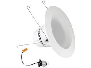 Feit Electric LEDR56/850/CAN 75 Watt Equivalent LED 5" & 6" Retro Fit Recessed Kit, 5000K, Daylight Feit Electric LEDR56/850/CAN 75 Watt Equivalent LED 5" & 6" Retro Fit Recessed Kit, 5000K, Daylight