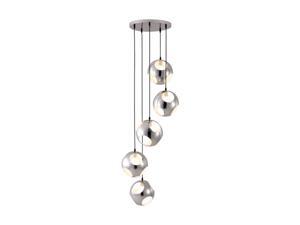 Zuo Modern Meteor Shower Ceiling Lamp Chrome 50102 Zuo Modern Meteor Shower Ceiling Lamp Chrome 50102