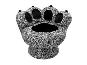LumiSource CHR-PAW SNLP Paw Chair Snow Leopard Black/White LumiSource CHR-PAW SNLP Paw Chair Snow Leopard Black/White