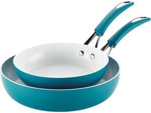 Silverstone Ceramic CXi Nonstick Twin Pack 9-Inch and 11-1/4-Inch Deep Skillets, Marine Blue Silverstone Ceramic CXi Nonstick Twin Pack 9-Inch and 11-1/4-Inch Deep Skillets, Marine Blue