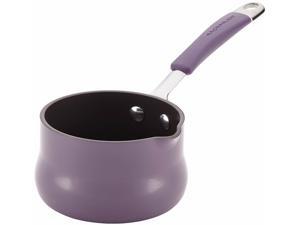 Rachael Ray Cucina Hard Enamel Nonstick 3/4 qt. Butter Warmer in Lavender Purple Rachael Ray Cucina Hard Enamel Nonstick 3/4 qt. Butter Warmer in Lavender Purple