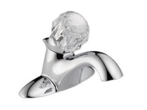 DELTA 522-MPU-DST Euro Modern 4" Centerset Classic Single Handle Centerset Lavatory Faucet Polished Chrome DELTA 522-MPU-DST Euro Modern 4" Centerset Classic Single Handle Centerset Lavatory Faucet Polished Chrome