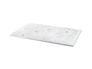 Pegasus 12108 31-Inch Carrara Marble Vessel Top with Drain Hole and EZ Punch Faucet Hole Drillings Pegasus 12108 31-Inch Carrara Marble Vessel Top with Drain Hole and EZ Punch Faucet Hole Drillings