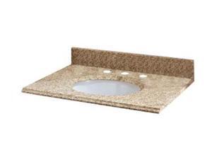 Pegasus 31992 31-Inch Golden Hill Granite Vanity Top with White Bowl and 8-Inch Spread Pegasus 31992 31-Inch Golden Hill Granite Vanity Top with White Bowl and 8-Inch Spread