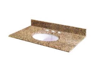 Pegasus 37649 37-Inch Montesol Granite Vanity Top with White Bowl and 8-Inch Spread Pegasus 37649 37-Inch Montesol Granite Vanity Top with White Bowl and 8-Inch Spread