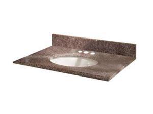 Pegasus 37664 37-Inch Montero Granite Vanity Top with White Bowl and 8-Inch Spread Pegasus 37664 37-Inch Montero Granite Vanity Top with White Bowl and 8-Inch Spread