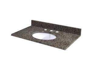 Pegasus 49829 49-Inch Quadro Granite Vanity Top with White Bowl and 8-Inch Spread Pegasus 49829 49-Inch Quadro Granite Vanity Top with White Bowl and 8-Inch Spread