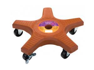 Plantstand 16 inch Terra Cotta 5-Wheel Single Plant Caddie Plantstand 16 inch Terra Cotta 5-Wheel Single Plant Caddie