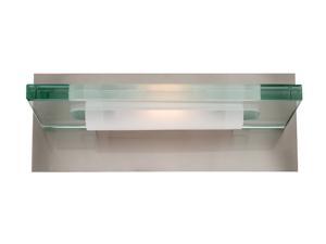 Access Lighting Phoebe Wall & Vanity- 1 Light Brushed Steel Finish w/ 12mm Clear Glass Glass Brushed Steel Bathroom Lighting Access Lighting Phoebe Wall & Vanity- 1 Light Brushed Steel Finish w/ 12mm Clear Glass Glass Brushed Steel Bathroom Lighting