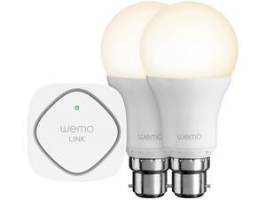 Belkin F5Z0538UK WeMo Controlled LED Bulb Lighting Starter Set (Bayonet Cap) Belkin F5Z0538UK WeMo Controlled LED Bulb Lighting Starter Set (Bayonet Cap)
