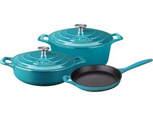 La Cuisine 5 pc set, Pro Range 3.75QT Saute w/lid, 6.5QT Round w/lid, 10" Fry Pan La Cuisine 5 pc set, Pro Range 3.75QT Saute w/lid, 6.5QT Round w/lid, 10" Fry Pan