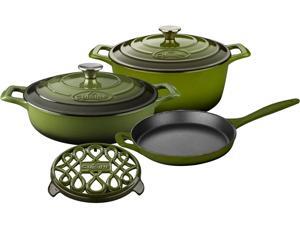 La Cuisine 6 pc set, Pro Range 3.75QT w/lid, 6.5QT Round w/lid, 10" Fry, 7" Trivet La Cuisine 6 pc set, Pro Range 3.75QT w/lid, 6.5QT Round w/lid, 10" Fry, 7" Trivet