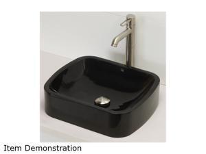 Decolav 2802-OBS Rectangular Above Counter Resin Lavatory in Obsidian Decolav 2802-OBS Rectangular Above Counter Resin Lavatory in Obsidian
