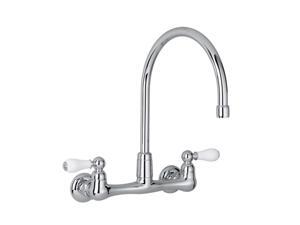 American Standard 7293.252.002 Amarilis Heritage Wall-Mount Sink Kitchen Faucet Polished Chrome American Standard 7293.252.002 Amarilis Heritage Wall-Mount Sink Kitchen Faucet Polished Chrome