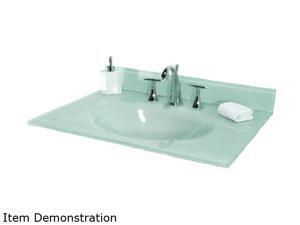 Pegasus PBI37W 37" Tempered Glass Vanity Top w/ White Basin Pegasus PBI37W 37" Tempered Glass Vanity Top w/ White Basin