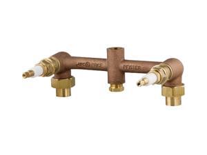 Pfister 07-31XA 8" Fixed Cast Brass 2-Handle Valve Body Pfister 07-31XA 8" Fixed Cast Brass 2-Handle Valve Body