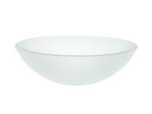 Decolav 1019T-FCR Translucence Round 19mm Glass Vessel, Frosted Crystal Decolav 1019T-FCR Translucence Round 19mm Glass Vessel, Frosted Crystal
