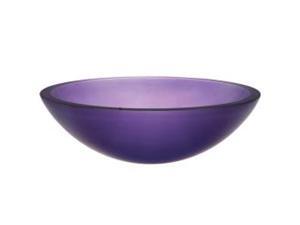 Decolav 1019T-FVT Translucence Round 19mm Glass Vessel, Frosted Violet Decolav 1019T-FVT Translucence Round 19mm Glass Vessel, Frosted Violet