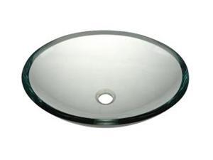 Decolav 1129T-TCR Translucence Oval 19mm Glass Vessel, Transparent Crystal Decolav 1129T-TCR Translucence Oval 19mm Glass Vessel, Transparent Crystal