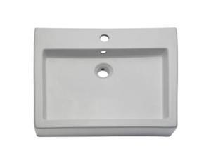 Decolav 1444-CWH Classically Redefined Above Counter Lavatory with Overflow, Ceramic White Decolav 1444-CWH Classically Redefined Above Counter Lavatory with Overflow, Ceramic White