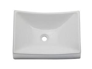 Decolav 1446-CWH Classically Redefined Rectangular Above Counter Lavatory, Ceramic White Decolav 1446-CWH Classically Redefined Rectangular Above Counter Lavatory, Ceramic White