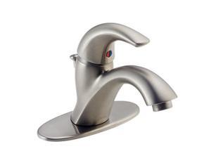 DELTA 583LF-SSWF 4" Centerset CSpout Single Handle Centerset Lavatory Faucet Stainless Steel DELTA 583LF-SSWF 4" Centerset CSpout Single Handle Centerset Lavatory Faucet Stainless Steel
