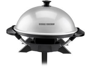 George Foreman GFO200S Indoor/Outdoor Electric Grill, Silver George Foreman GFO200S Indoor/Outdoor Electric Grill, Silver