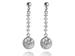JA-ME 8mm Heart and Arrow Cubic Zirconia Earrings. - Connection H&A Earrings JA-ME 8mm Heart and Arrow Cubic Zirconia Earrings. - Connection H&A Earrings