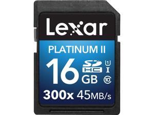 Lexar 16GB Platinum II 300x SDHC UHS-I/U1 Class 10 Memory Card (LSD16GBBNL300) Lexar 16GB Platinum II 300x SDHC UHS-I/U1 Class 10 Memory Card (LSD16GBBNL300)