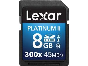 Lexar 8GB Platinum II 300x SDHC UHS-I/U1 Class 10 Memory Card (LSD8GBBBNL300) Lexar 8GB Platinum II 300x SDHC UHS-I/U1 Class 10 Memory Card (LSD8GBBBNL300)