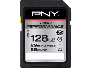 PNY 128GB High Performance SDHC UHS-I/U1 Class 10 Memory Card, Speed Up to 85MB/s (P-SDXC128U185-GE) PNY 128GB High Performance SDHC UHS-I/U1 Class 10 Memory Card, Speed Up to 85MB/s (P-SDXC128U185-GE)