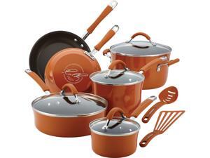 Rachael Ray 12-pc. Nonstick Cucina Cookware Set, Pumpkin Rachael Ray 12-pc. Nonstick Cucina Cookware Set, Pumpkin
