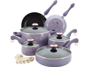 Paula Deen 13064 Signature Porcelain Nonstick 15-Piece Cookware Set, Lavender Speckle Paula Deen 13064 Signature Porcelain Nonstick 15-Piece Cookware Set, Lavender Speckle