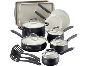 Paula Deen 14297 Savannah Collection Aluminum Nonstick 17-Piece Cookware Set, Black Paula Deen 14297 Savannah Collection Aluminum Nonstick 17-Piece Cookware Set, Black