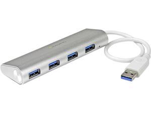 Startech ST43004UA 4-Port Portable USB 3.0 Hub with Built-in Cable Startech ST43004UA 4-Port Portable USB 3.0 Hub with Built-in Cable