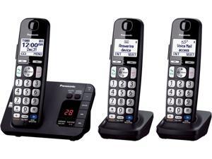 Panasonic KX-TGE233B DECT 6.0 Expandable Digital Cordless Answering System with 3 handsets Panasonic KX-TGE233B DECT 6.0 Expandable Digital Cordless Answering System with 3 handsets