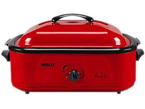 Nesco 4818-12 Nesco 1425-watt, 18-quart professional porcelain roaster oven with red finish Nesco 4818-12 Nesco 1425-watt, 18-quart professional porcelain roaster oven with red finish