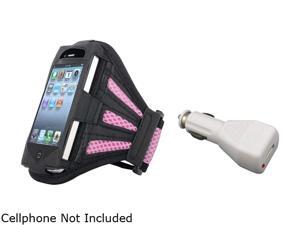 Black/Pink Armband Sportband Case Cover Skin+Car Charger For iPhone® 4 4th 4S Black/Pink Armband Sportband Case Cover Skin+Car Charger For iPhone® 4 4th 4S