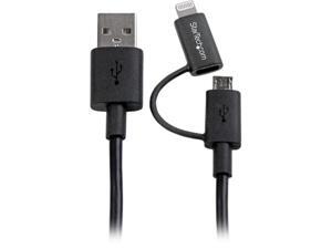 StarTech 3-Feet Apple 8-pin Lightning Connector to USB Cable, Black (LTUB1MBK) StarTech 3-Feet Apple 8-pin Lightning Connector to USB Cable, Black (LTUB1MBK)