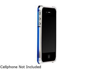 HornetTek BLAZR Silver / Blue Dual Shell Aluminum Case for iPhone 4 / 4S - IP4AL02-SB HornetTek BLAZR Silver / Blue Dual Shell Aluminum Case for iPhone 4 / 4S - IP4AL02-SB